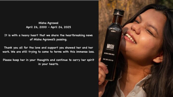 Misha Agrawal Passed Away