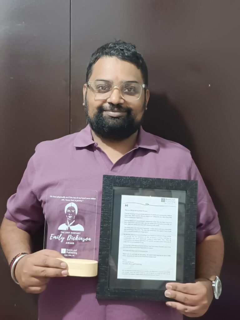 Dakshesh Paneri Wins Prestigious Emily Dickinson Award