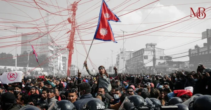 Nepal Parliament Burning