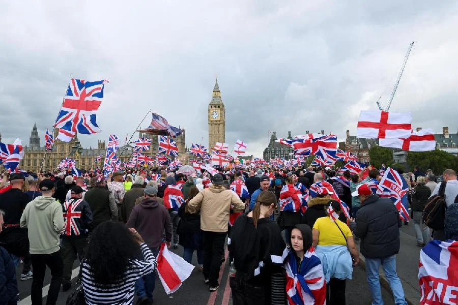 UK immigration protests 2025