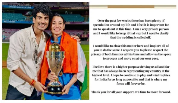 Smriti Mandhana Speaks At Last